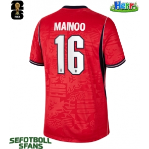 England Kobbie Mainoo #16 Bortatröja VM 2026 Kortärmad